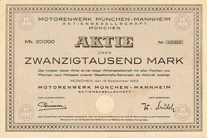 Motorenwerk München-Mannheim AG