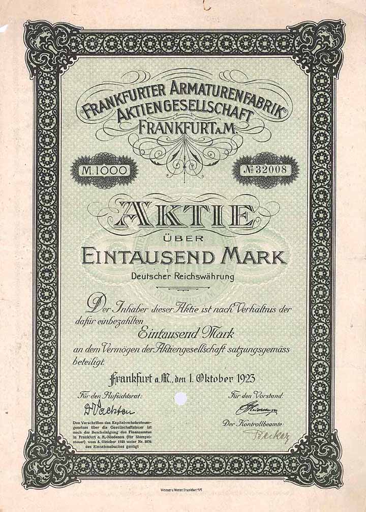Frankfurter Armaturenfabrik AG