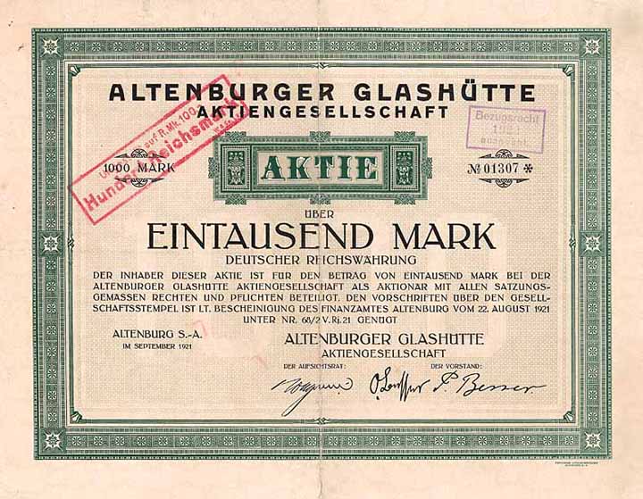 Altenburger Glashütte AG