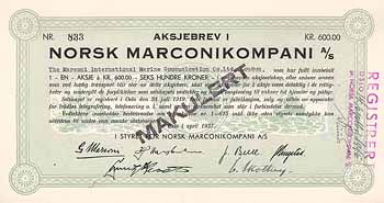 Norsk Marconikompani A/S