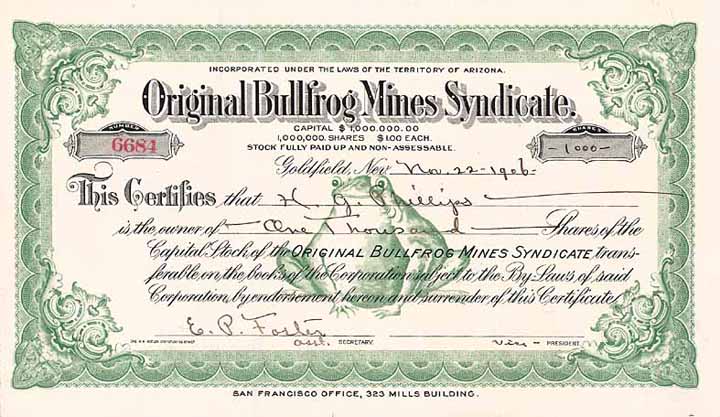 Original Bullfrog Mines Syndicate