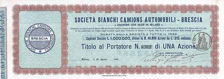 Società Bianchi Camions Automobili-Brescia