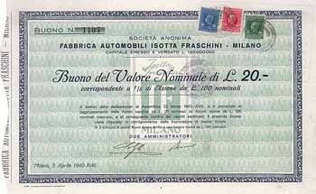 Fabbrica Automobili Isotta Fraschini S.A.