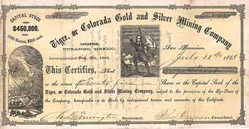 Tigre, or Colorada Gold and Silver Mining Co.