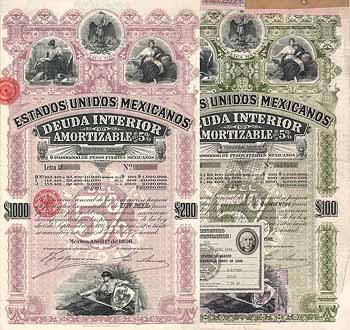 Estados Unidos Mexicanos (Vereinigte Staaten von Mexiko) (2 Stücke)