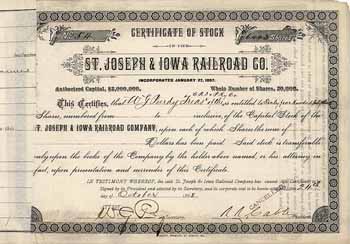 St. Joseph & Iowa Railroad