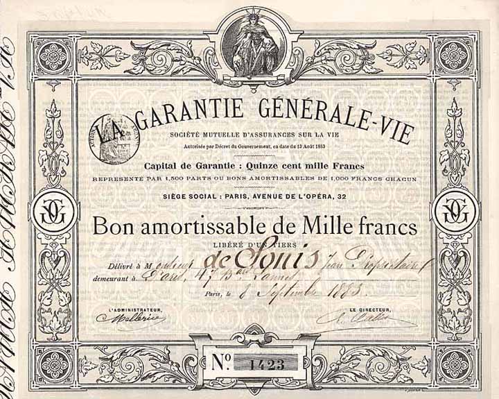 La Garantie Générale-Vie Soc. Mutuelle d’Assurances