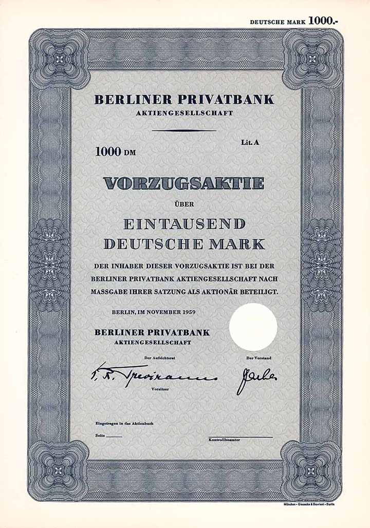 Berliner Privatbank AG