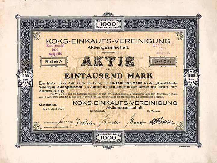 Koks-Einkaufs-Vereinigung AG