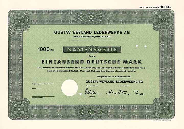 Gustav Weyland Lederwerke AG