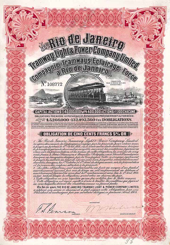 Rio de Janeiro Tramway, Light & Power Company Ltd.