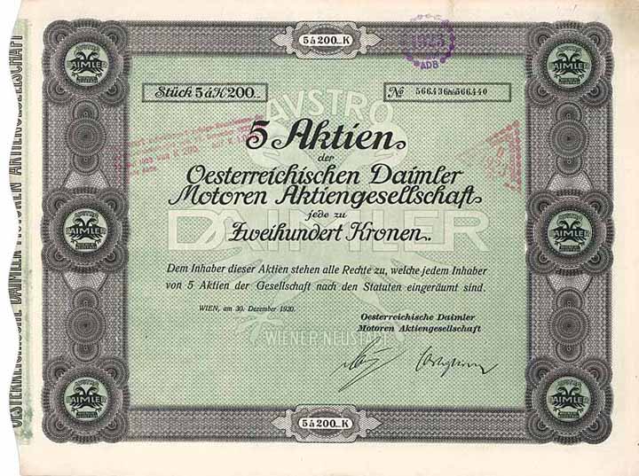 Oesterreichische Daimler Motoren AG