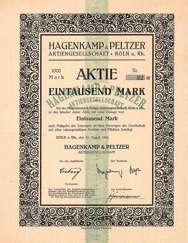 Hagenkamp & Peltzer AG