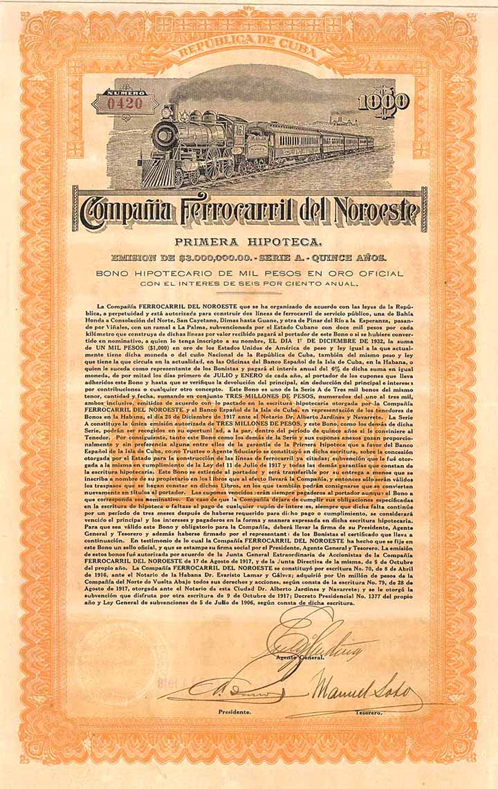 Cia. Ferrocarril del Noroeste