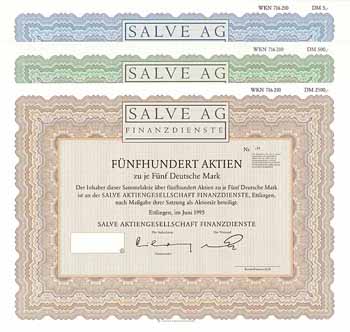 Salve AG Finanzdienste (3 Stücke)