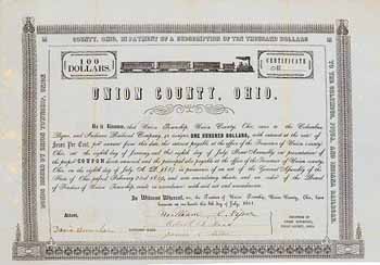 Columbus Piqua & Indiana Railroad - Union County