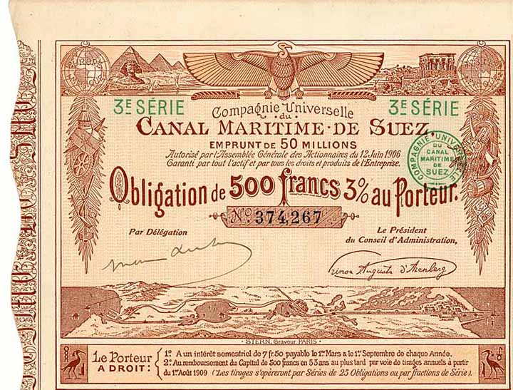 Cie. Universelle du Canal Maritime de Suez