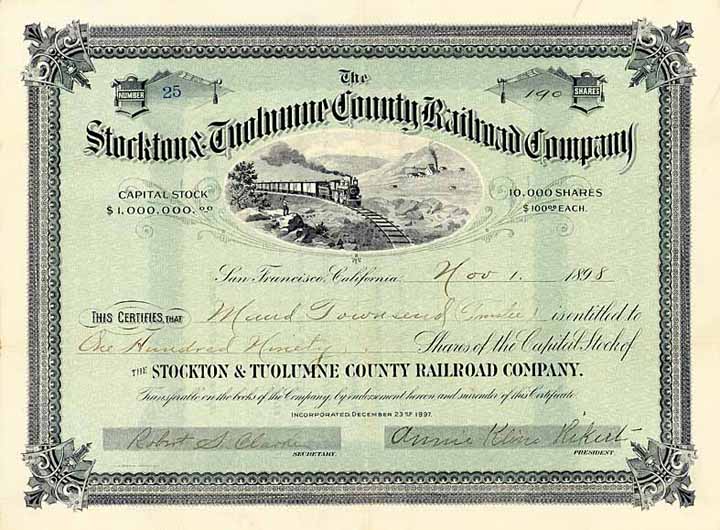 Stockton & Tuolumne County Railroad