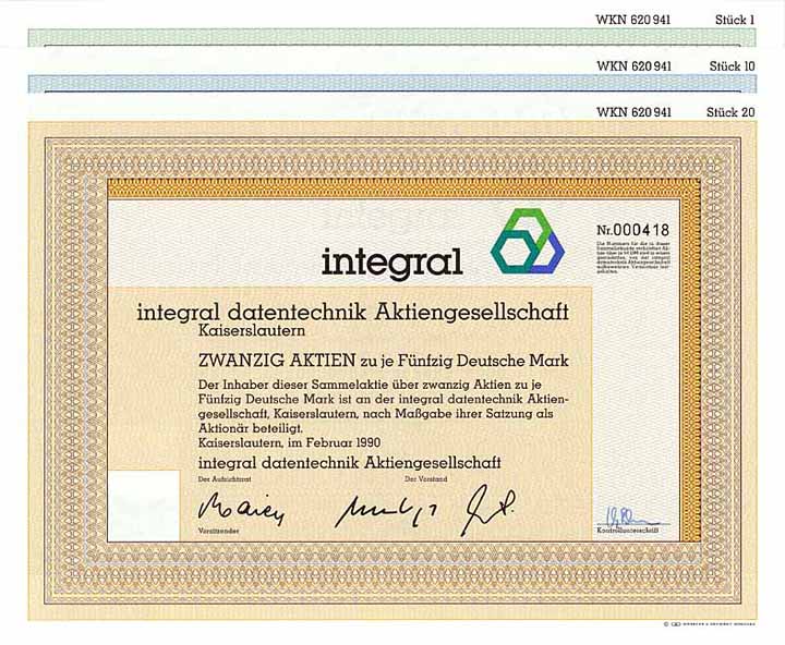 integral datentechnik AG (3 Stücke)