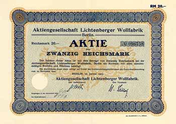 AG Lichtenberger Wollfabrik
