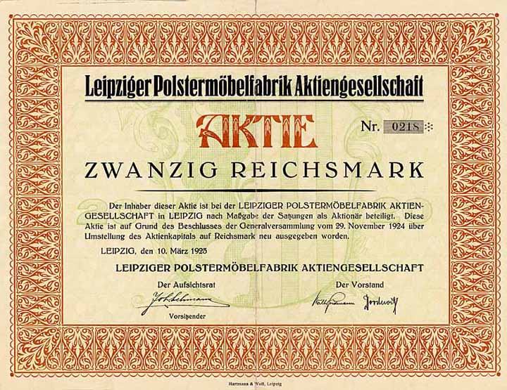 Leipziger Polstermöbelfabrik AG