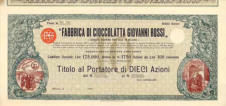 Fabbrica di Cioccolatta Giovanni Rossi S.A.