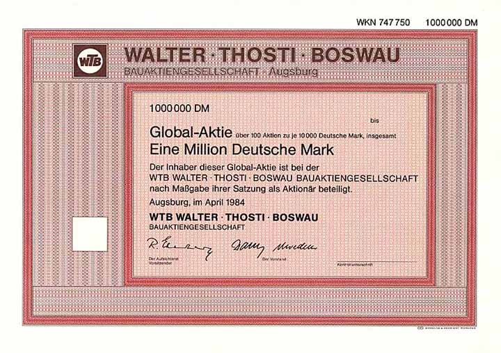 WTB Walter Thosti Boswau Bau-AG