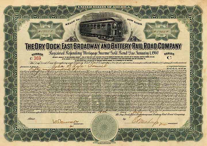 Dry Dock, East Broadway and Battery RailRoad