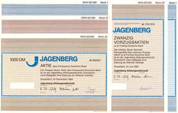 Jagenberg AG (5 Stücke)