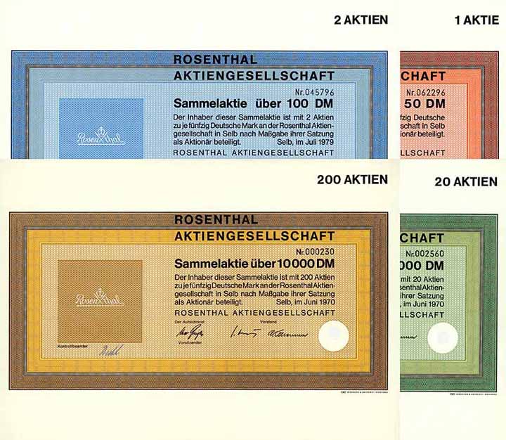 Rosenthal AG (4 Stücke)