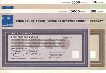 Frankfurt-Trust “Amerika Dynamik Fonds” (5 Stücke)