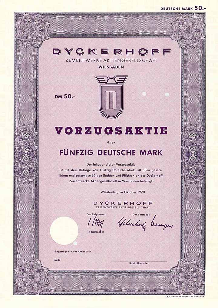 Dyckerhoff Zementwerke AG