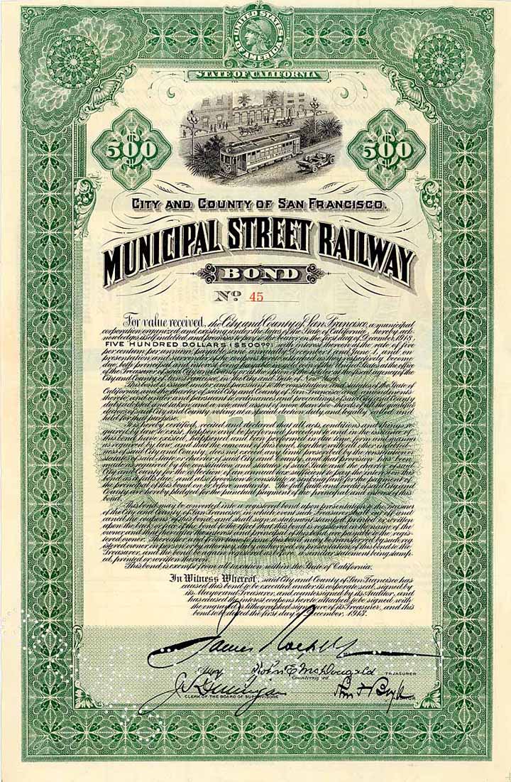 Municipal Street Railway, City and County of San Francisco