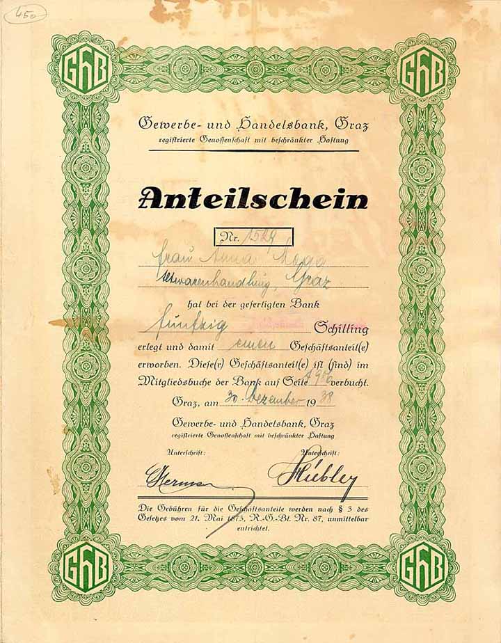 Gewerbe- und Handelsbank Graz reg. Gen.mbH