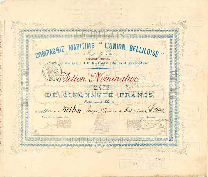 Cie. Maritime „L‘Union Belliloise“