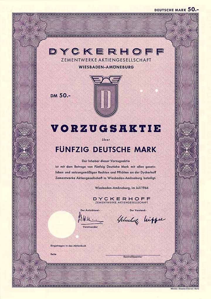 Dyckerhoff Zementwerke AG