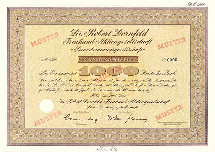 Dr. Robert Dornfeld Treuhand AG -Steuerberatungsgesellschaft-