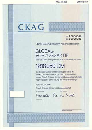 CKAG Colonia Konzern AG