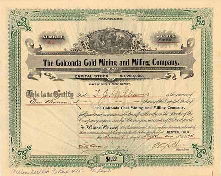 Golconda Gold Mining and Milling Co.