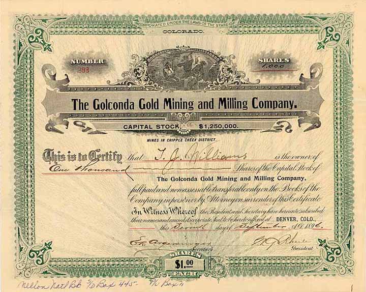 Golconda Gold Mining and Milling Co.