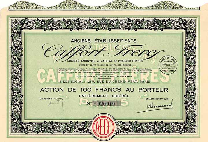 Anciens Ètablissements Caffort Fréres S.A.