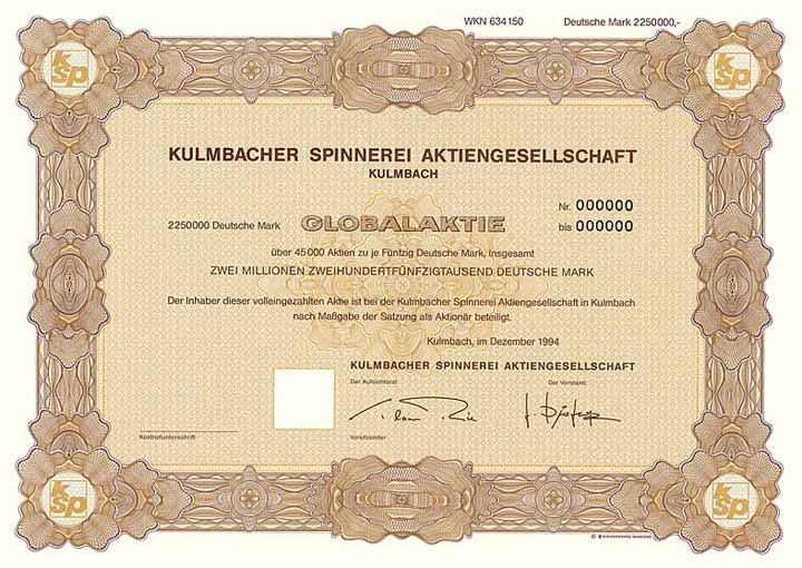 Kulmbacher Spinnerei AG