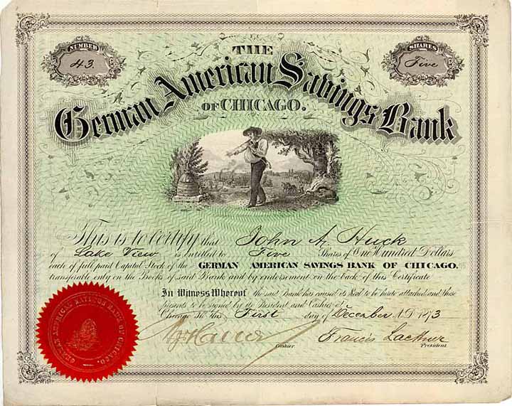 German American Savings Bank of Chicago