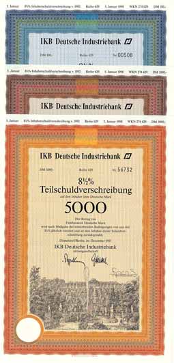 IKB Deutsche Industriebank AG (3 Stücke)