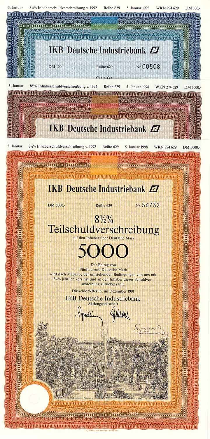 IKB Deutsche Industriebank AG (3 Stücke)