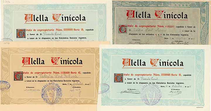Alella Vinicola (4 Stücke)