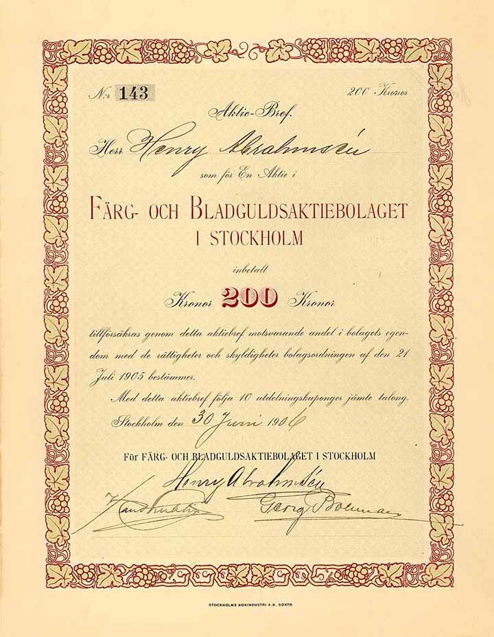Färg- och Bladguldsaktiebolaget