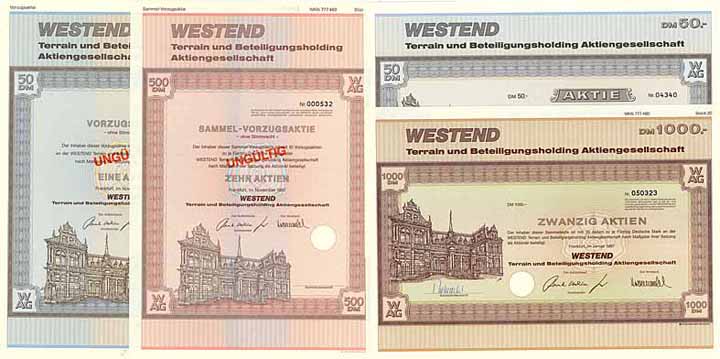 WESTEND Terrain und Beteiligungsholding AG (10 Stücke)