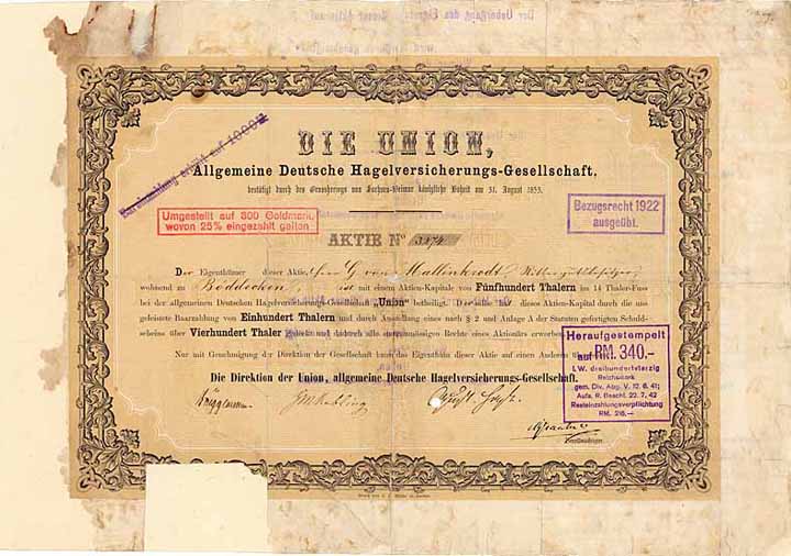 Allgemeine Deutsche Hagelversicherungs-Gesellschaft „Union“