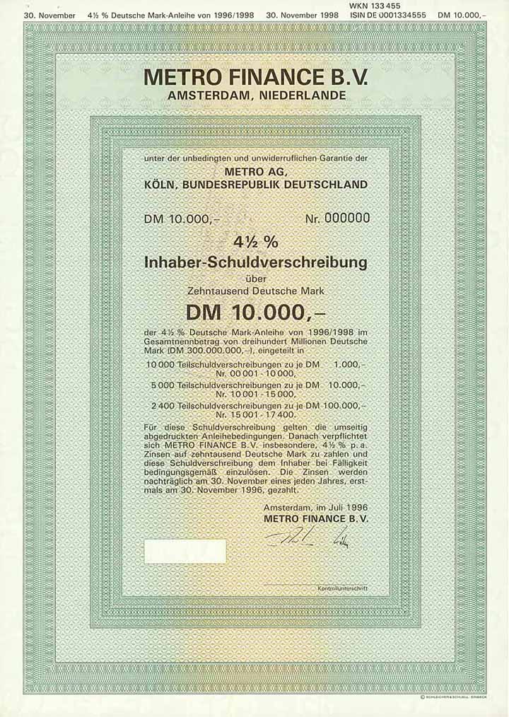 METRO Finance B.V.